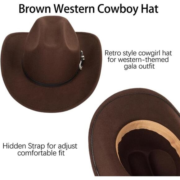 Western Cowboy Hat Classic Coffee